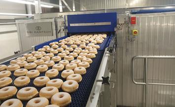 Freezing of donuts in DSI Dantech freezer