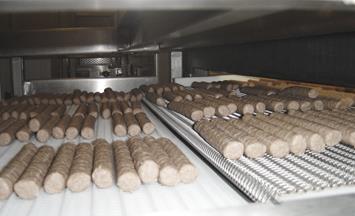 IQF freezing of plant based food