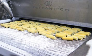 IQF freezing of plant based food