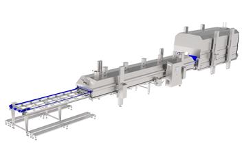Crust and tunnel freezer combined