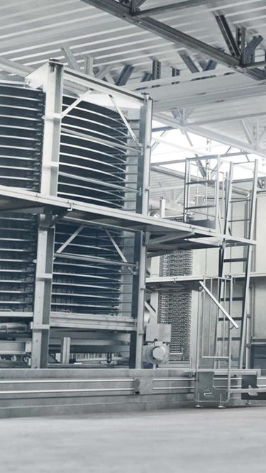 IQF mechanical spiral freezers