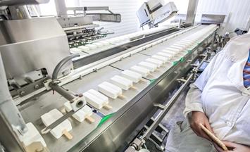IQF freezing of ice cream sticks