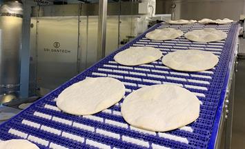 Freezing of pizza spiral freezer